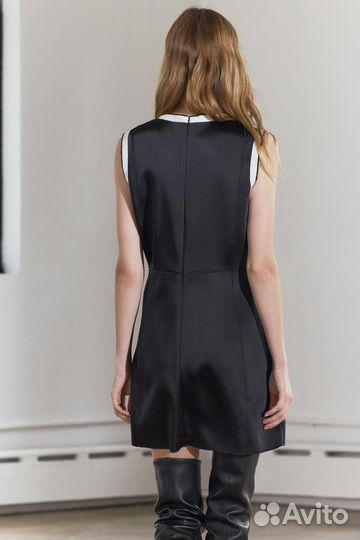 Zara оригинал атласное платье короткое XS,S,M