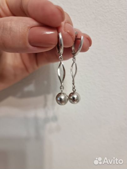 Серьги серебро