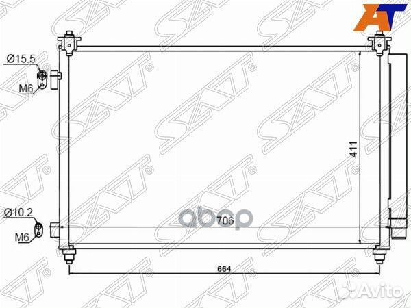 Радиатор кондиционера Mazda CX-9 07-15 ST-MZ14