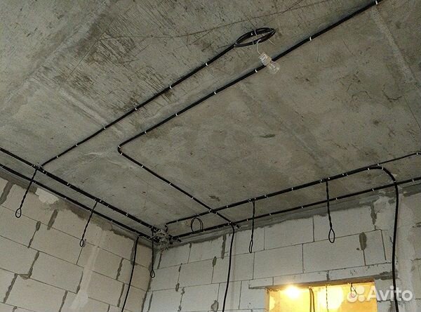 Штробление, монтаж проводки Электрик