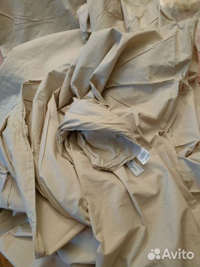 Пододеяльник,наволочка,Франция, хлопок, серый