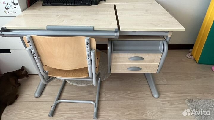 Растущая парта и стул деми
