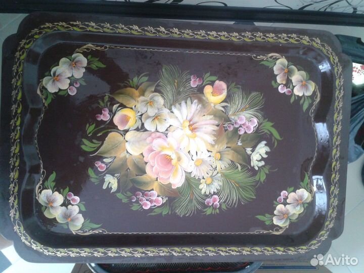 Поднос металлический