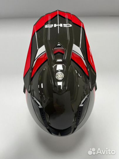 Шлем BLD-819-7 GH8 Кроссовый /Черно-красный XL