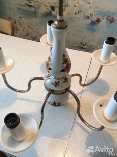 Люстра потолочная. Польская 80-х гг