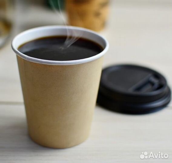 Бумажные стаканы для горячих напитков «Крафт»