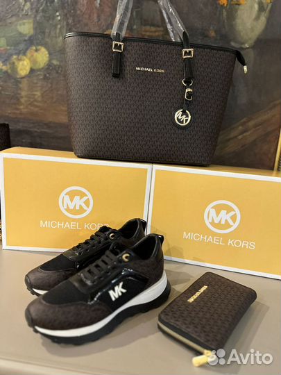 Комплект кеды Michael Kors 3 вещи(клатч, шоппер)