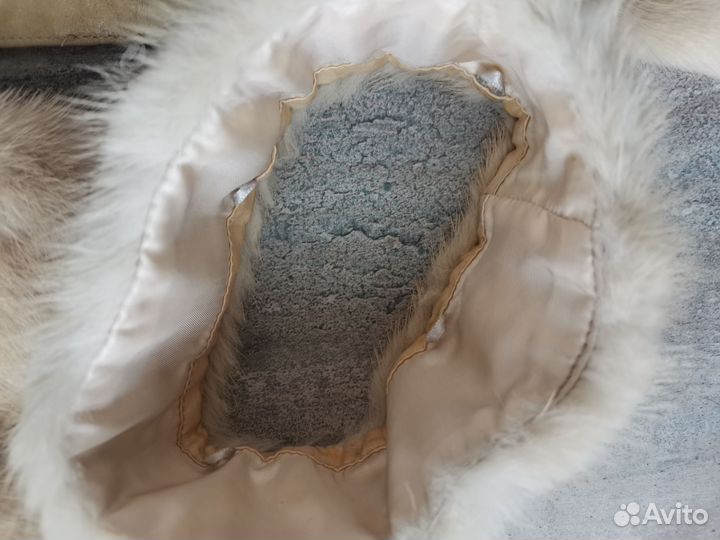 Воротник и манжеты мех норки