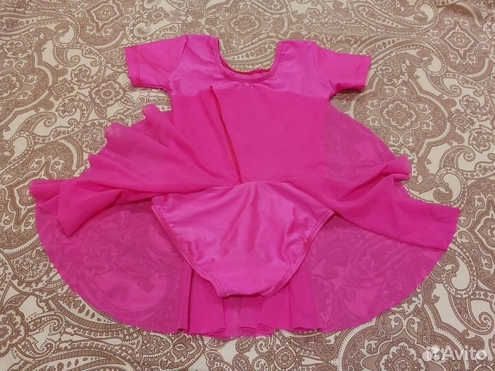 Купальник гимнастический с юбочкой