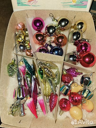 Елочные игрушки набор Малютка СССР