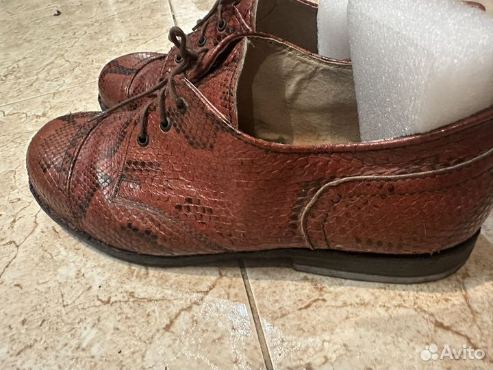 Туфли мужские из кожи питона размер 46-47