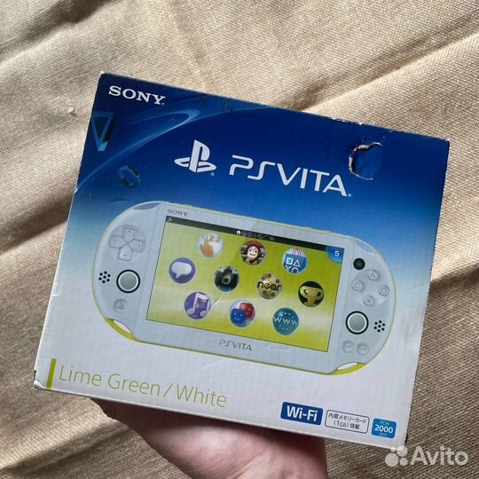 PS Vita Slim PCH-2000 Lime Green / White