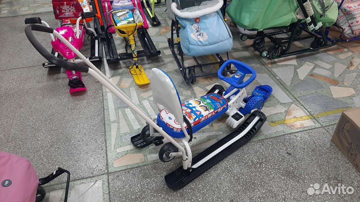 Снегокат тс-6 с колёсами (новый)