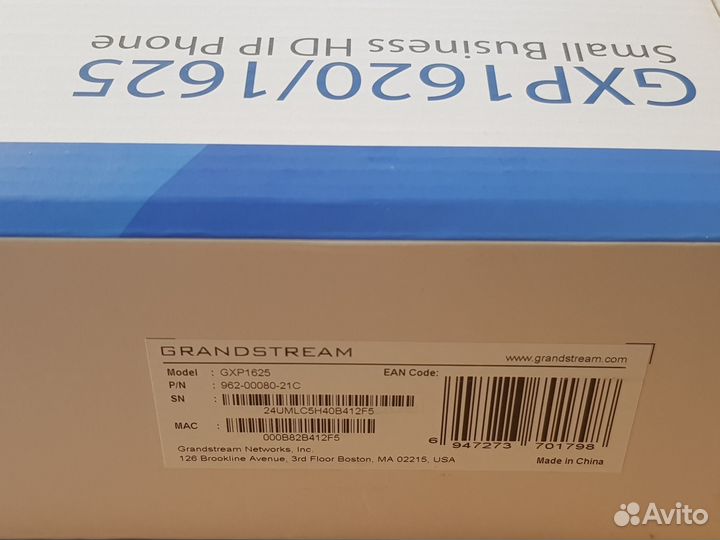 SIP телефон Grandstream GXP1625, новый
