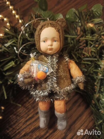 Ватная новогодняя игрушка