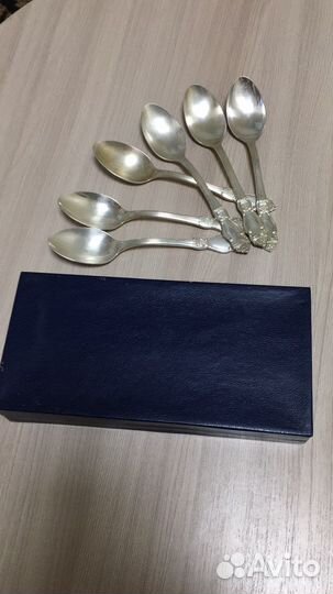 Ложки десертные мельхиоровые по 6 штук