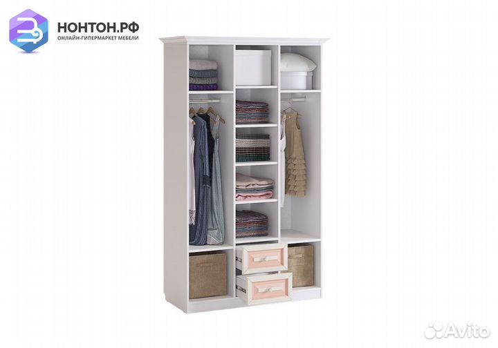 Шкаф 3-створчатый с ящиками Алиса