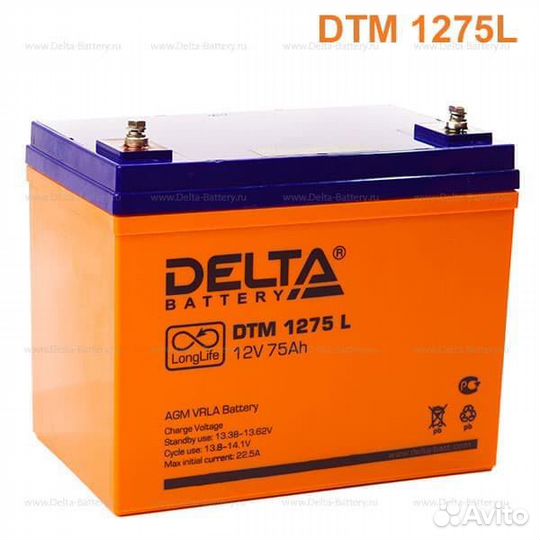 Аккумуляторная батарея Delta DTM 1275 L