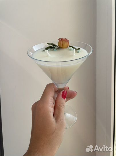 Свеча в бокале ароматическая