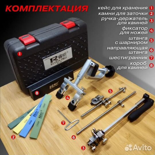 Точилка для ножей Ruixin Pro RX-009 (новая 2023)