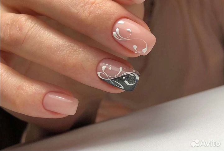 Наращивание ногтей, шеллак