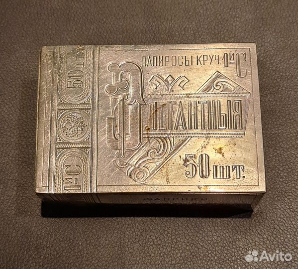 Коробка Шкатулка для папирос №7. А.Д.Шопферъ