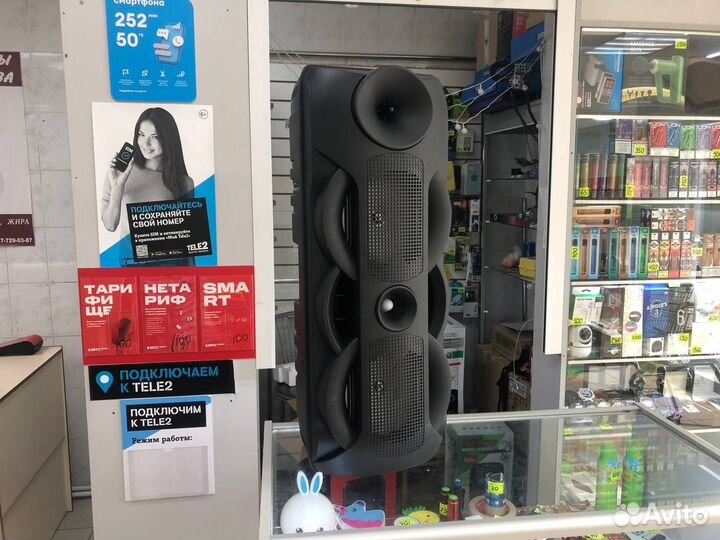 Блютуз колонка большая 8202 с микрофоном