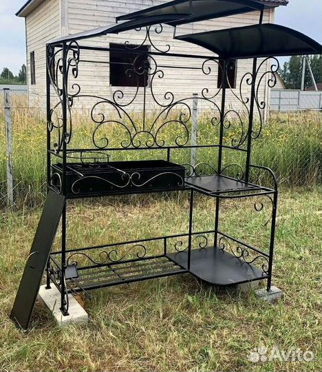 Мангал с печью