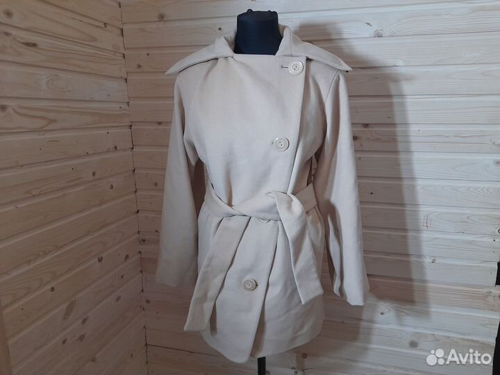Пальто шерсть кашемир оверсайз цвет камел 42-44 р