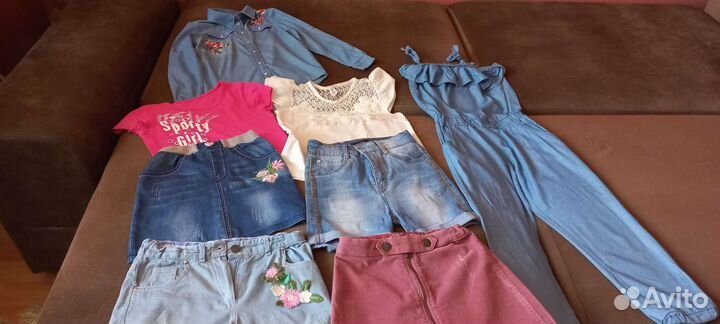 Вещи на девочку рост 128