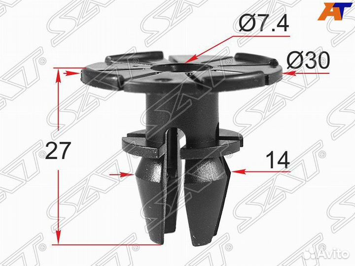 Клипса крепления порога BMW 5 E60 /E61 (1 шт.) ST