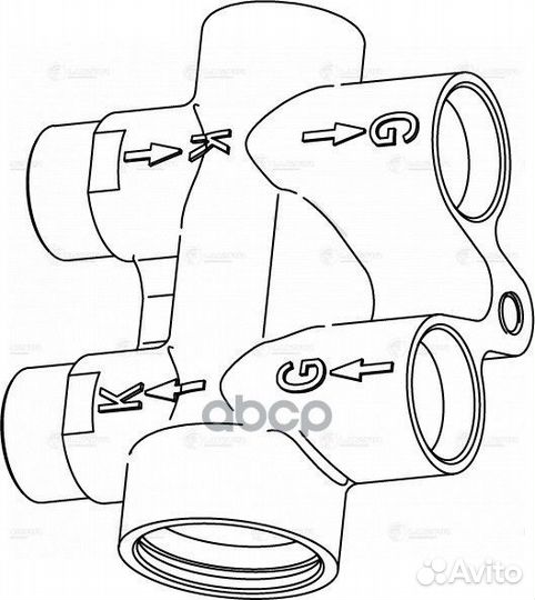 Термостат для а/м VW Touareg (02) /Audi Q7 (06