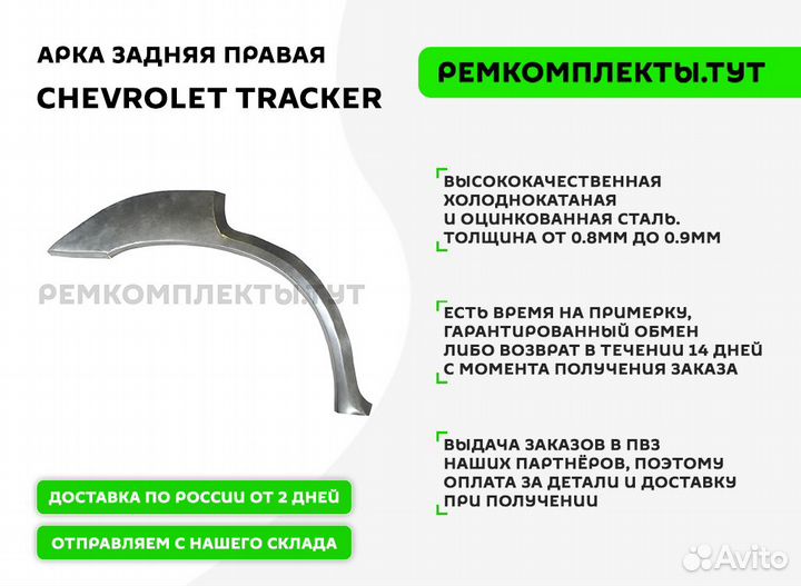 Арка задняя правая Chevrolet Tracker