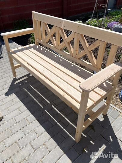Садовая мебель. Лавка Скамейка деревянная прованс