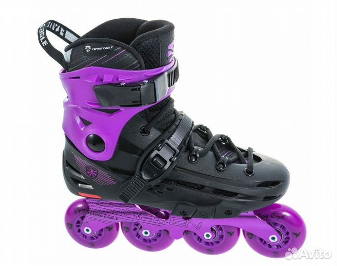 Роликовые коньки Flying Eagle F4 Raven Фиолетовый