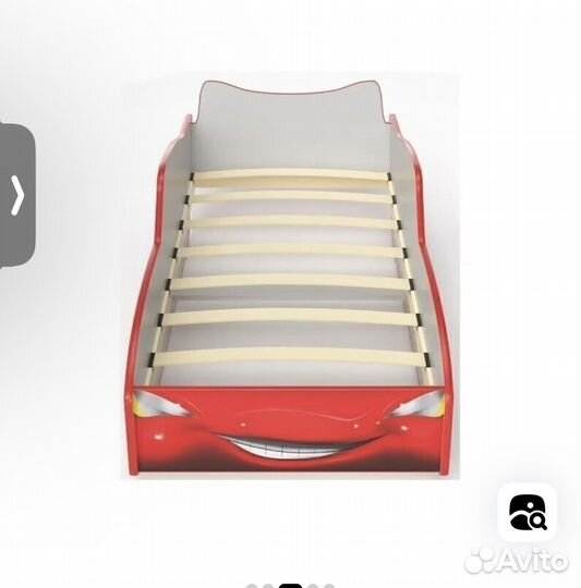 Детская кровать машина с матрасом