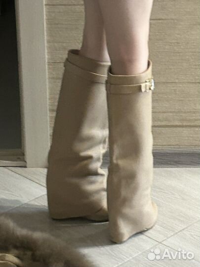 Ботфорты натуральная кожа