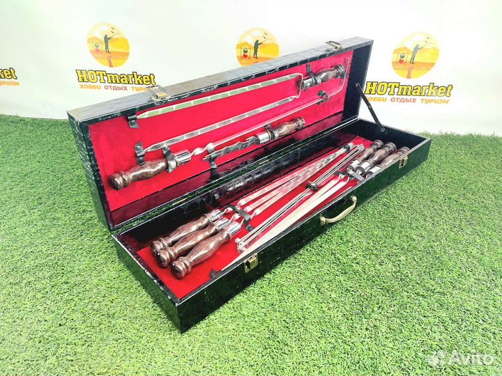 Набор шампуров подарочный