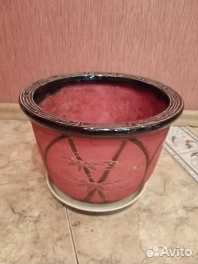 Горшок для цветов керамика большой