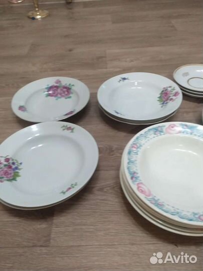 Фарфоровая посуда и хрусталь