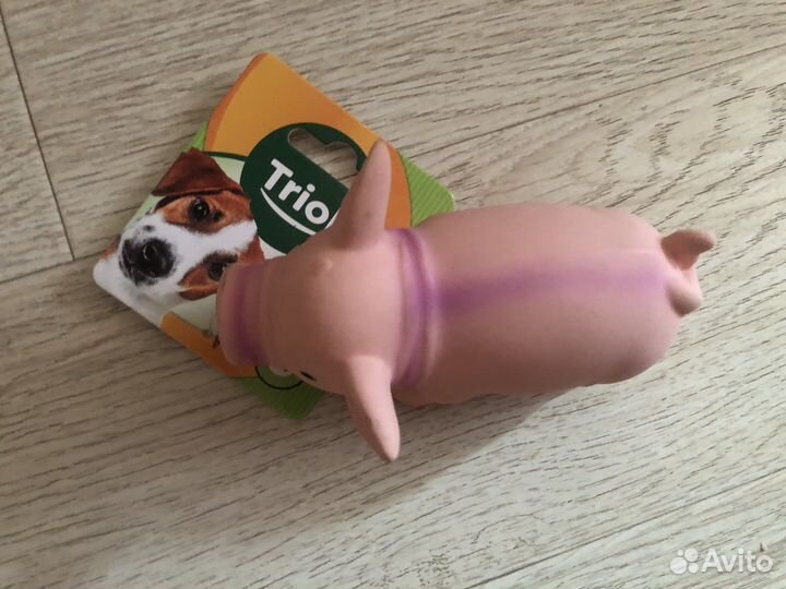 Розовый поросёнок-пищалка