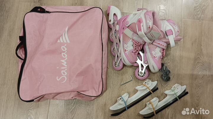 Роликовые коньки 2 в 1