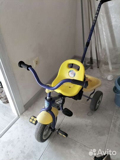Детский велосипед с ручкой бу
