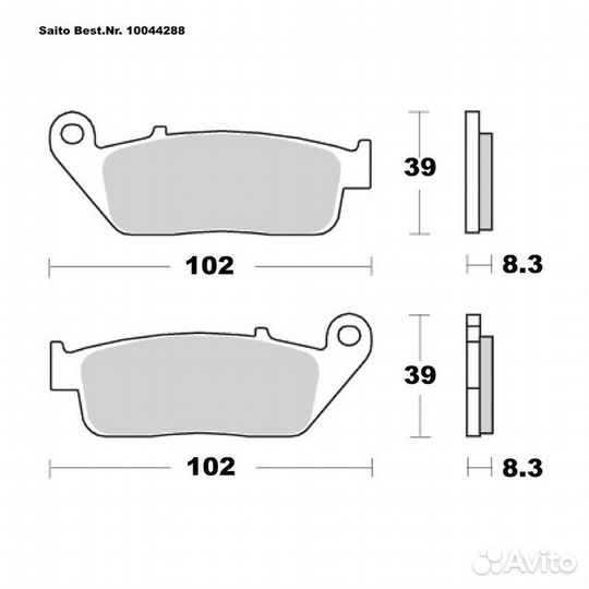 Тормозные колодки Honda, Triumph