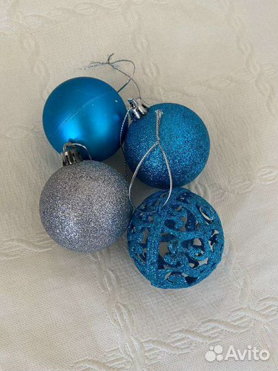Набор новогодних шаров.цена за все