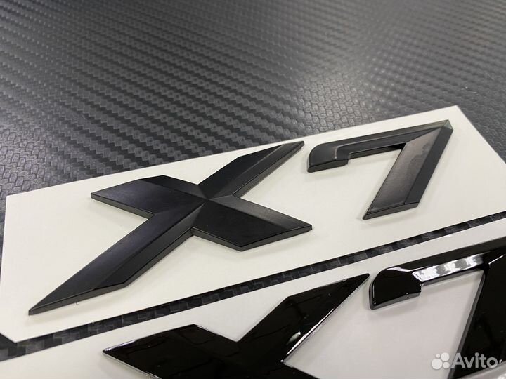 Эмблема шильдик на багажник BMW X6 / X7