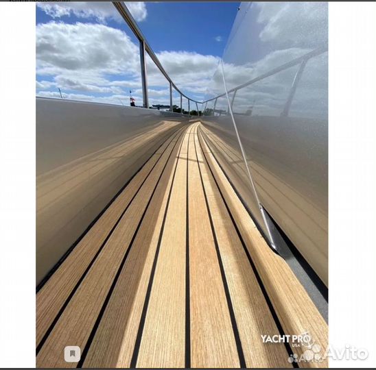 Натуральная Тиковая рейка для палубы 8х50х2000