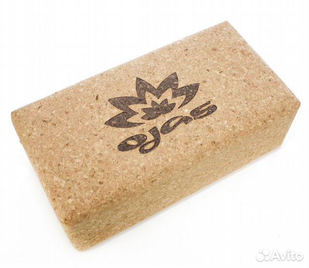 Блок для йоги Ojas Natural 23 x 12 x 7.5 пробка