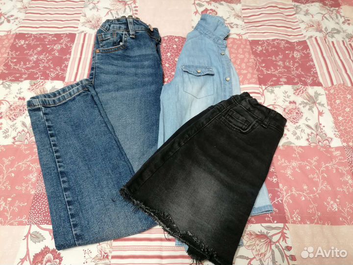 Одежда пакетом на девочку 128-134