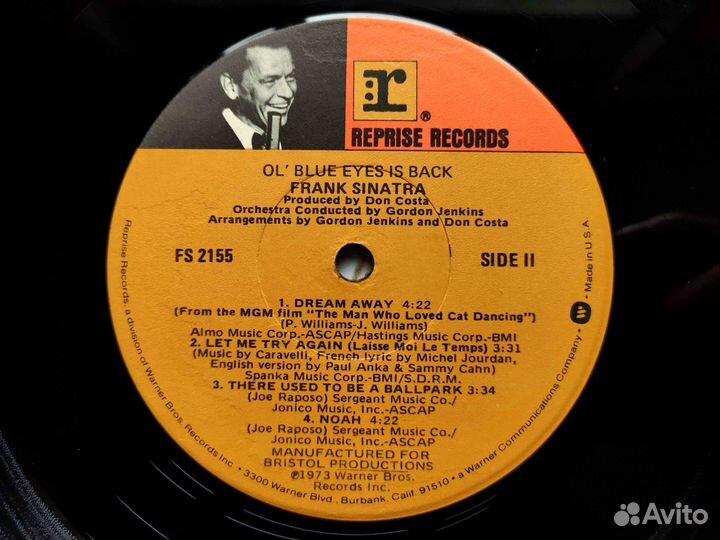 Frank Sinatra – Ol' Blue Eyes Is Back – US 1973